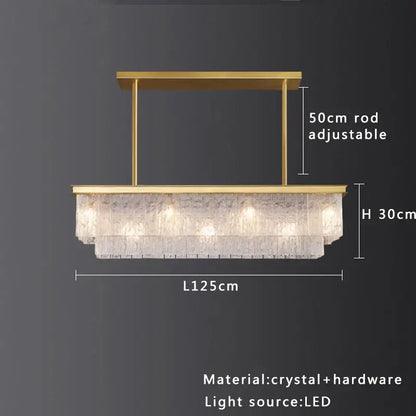 Modern multi tiered gold elegant crystal glass chandelier with cascading crystal tiers and led lighting for dining room decorbites elegant crystal
