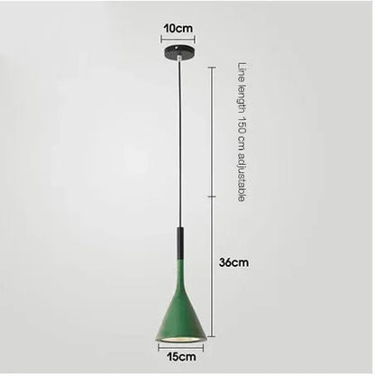 Modern Multicolor Metal Pendant Light with E27 Socket - Decorbites
