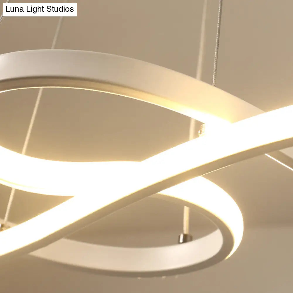 Modern Musical Note Chandelier: Stylish Metal Suspension Light for Restaurants