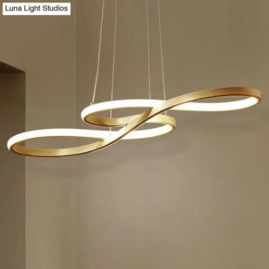 Modern Musical Note Chandelier: Stylish Metal Suspension Light for Restaurants