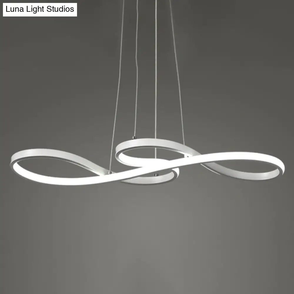 Modern Musical Note Chandelier: Stylish Metal Suspension Light for Restaurants