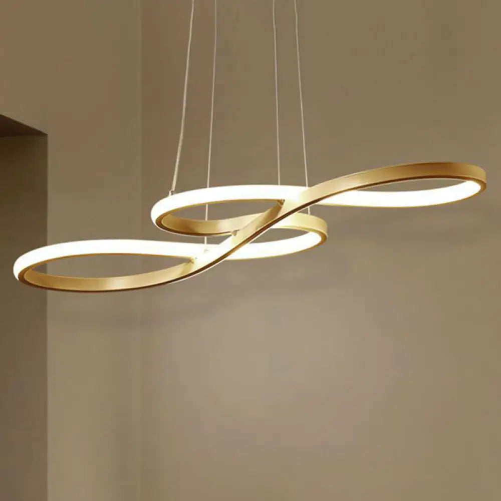 Modern Musical Note Chandelier: Stylish Metal Suspension Light for Restaurants
