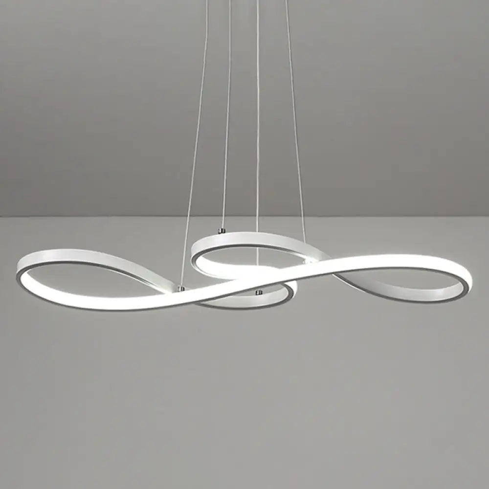Modern Musical Note Chandelier: Stylish Metal Suspension Light for Restaurants