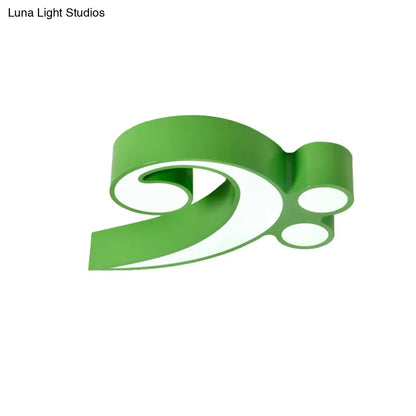 DecorBites™ DecorBites™ Modern Musical Note Flush Ceiling Light for Bedroom - Acrylic Ceiling Lamp
