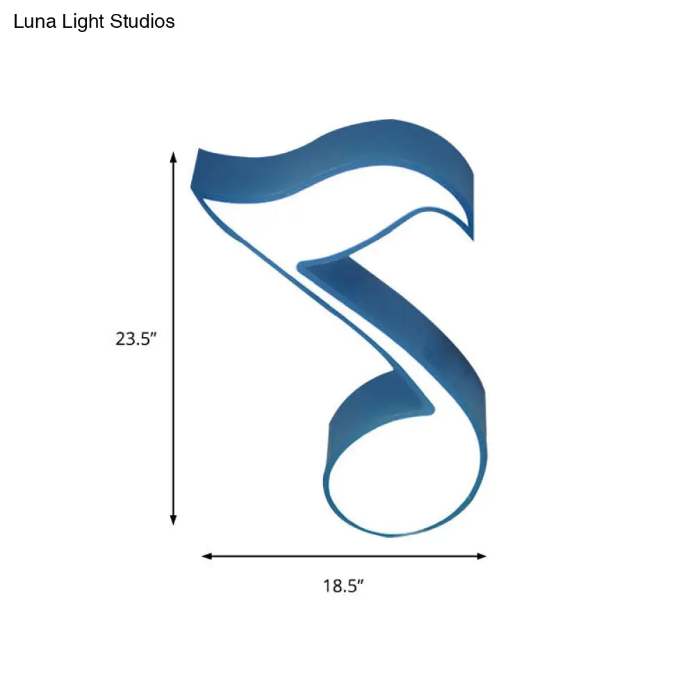 DecorBites™ DecorBites™ Modern Musical Note Flush Ceiling Light for Bedroom - Acrylic Ceiling Lamp