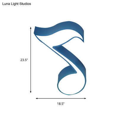 DecorBites™ DecorBites™ Modern Musical Note Flush Ceiling Light for Bedroom - Acrylic Ceiling Lamp