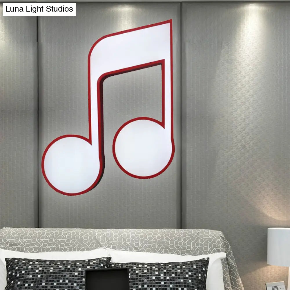 DecorBites™ DecorBites™ Modern Musical Note Flush Ceiling Light for Bedroom - Acrylic Ceiling Lamp