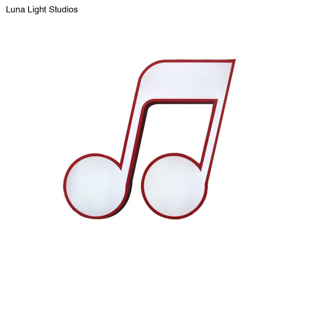 DecorBites™ DecorBites™ Modern Musical Note Flush Ceiling Light for Bedroom - Acrylic Ceiling Lamp