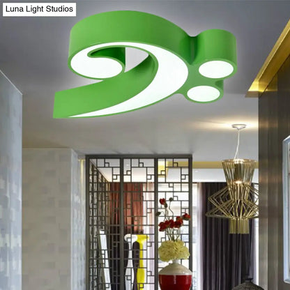DecorBites™ DecorBites™ Modern Musical Note Flush Ceiling Light for Bedroom - Acrylic Ceiling Lamp