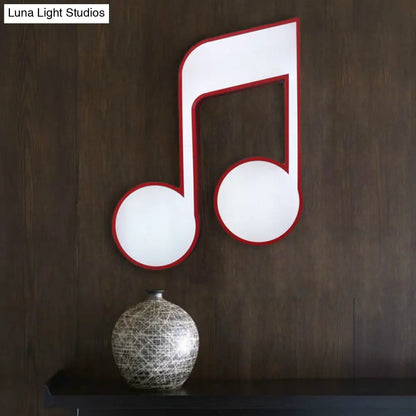 DecorBites™ DecorBites™ Modern Musical Note Flush Ceiling Light for Bedroom - Acrylic Ceiling Lamp