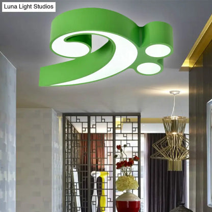 DecorBites™ DecorBites™ Modern Musical Note Flush Ceiling Light for Bedroom - Acrylic Ceiling Lamp