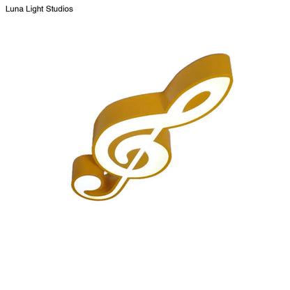 DecorBites™ DecorBites™ Modern Musical Note Flush Ceiling Light for Bedroom - Acrylic Ceiling Lamp