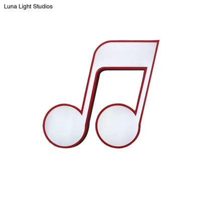 DecorBites™ DecorBites™ Modern Musical Note Flush Ceiling Light for Bedroom - Acrylic Ceiling Lamp