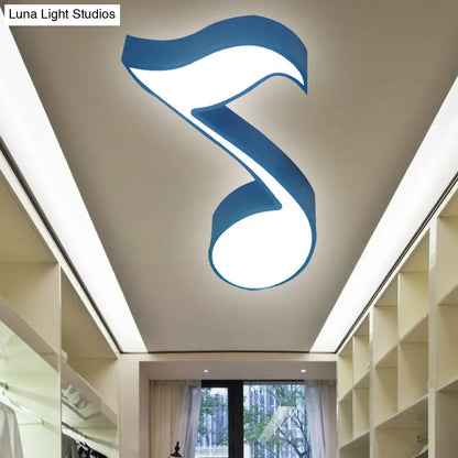 DecorBites™ DecorBites™ Modern Musical Note Flush Ceiling Light for Bedroom - Acrylic Ceiling Lamp