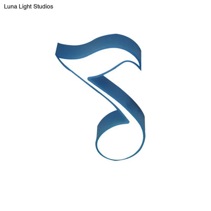 DecorBites™ DecorBites™ Modern Musical Note Flush Ceiling Light for Bedroom - Acrylic Ceiling Lamp