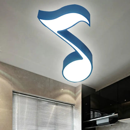 DecorBites™ DecorBites™ Modern Musical Note Flush Ceiling Light for Bedroom - Acrylic Ceiling Lamp
