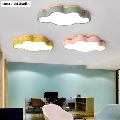 DecorBites™ DecorBites™ Modern Nordic Acrylic Cloud Ceiling Light with LED Flush Mount and Metal Shade