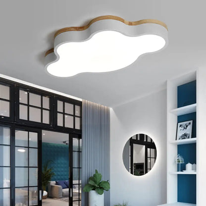 DecorBites™ DecorBites™ Modern Nordic Acrylic Cloud Ceiling Light with LED Flush Mount and Metal Shade
