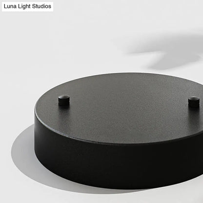 DecorBites™ DecorBites™ Modern Nordic Black-Brass Semi Flush Mount Chandelier for Bedroom Lighting with Milky Glass Ball