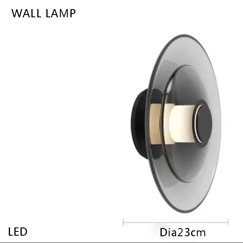Modern nordic black and gold decorbites clear glass ball pendant light featuring a sleek black and frosted glass led wall lamp