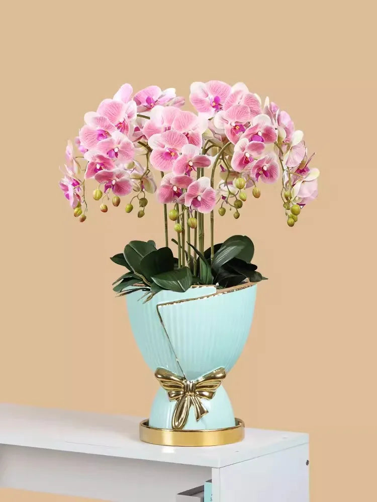 Modern Nordic Ceramic Tulip Vase for Home Decor - Vase