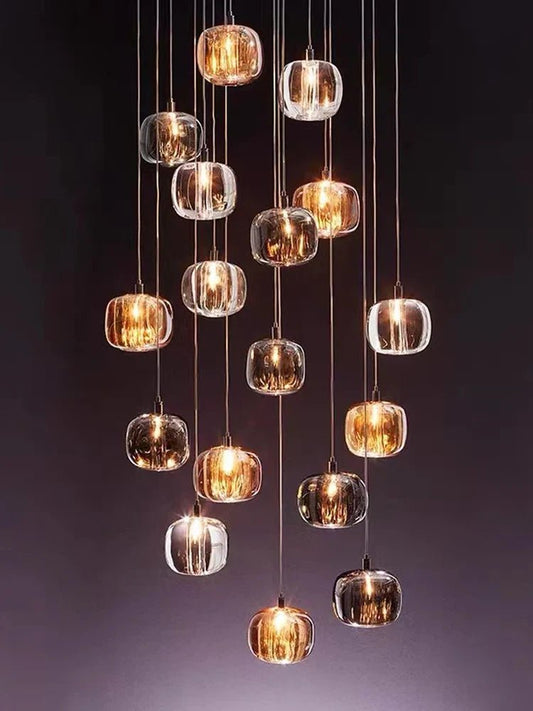Modern Nordic Crystal Cluster Pendant Light - Decorbites