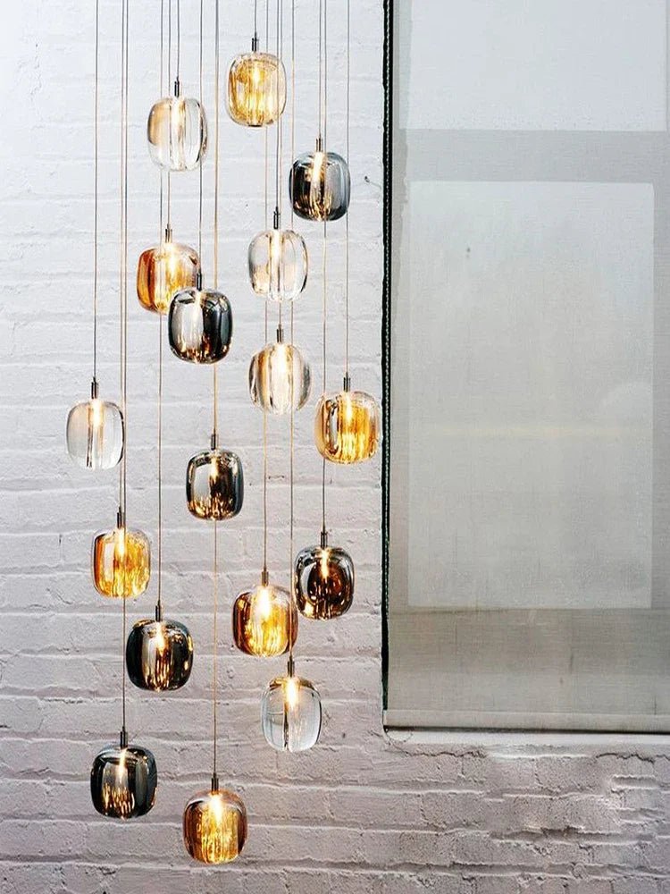 Modern Nordic Crystal Cluster Pendant Light - Decorbites