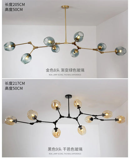 Modern Nordic Glass Chandeliers - LED Pendant Lamps - Chandelier