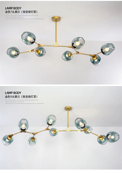 Modern Nordic Glass Chandeliers - LED Pendant Lamps - Chandelier