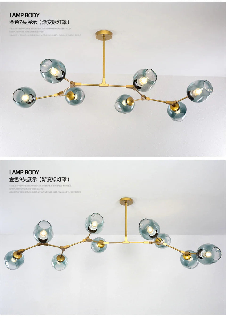 Modern Nordic Glass Chandeliers with LED - Chandelier