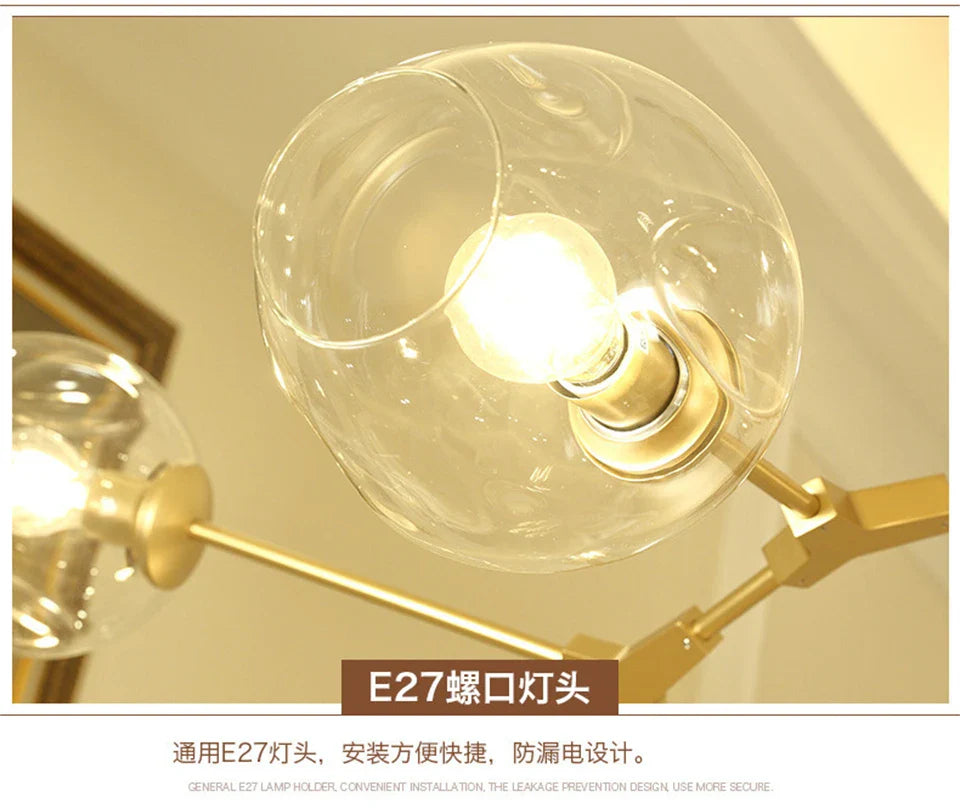 Modern Nordic Glass Chandeliers with LED - Chandelier