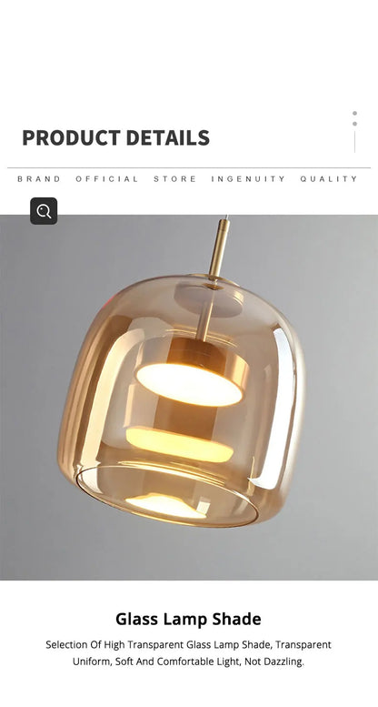 Modern Nordic Glass Pendant Lamp