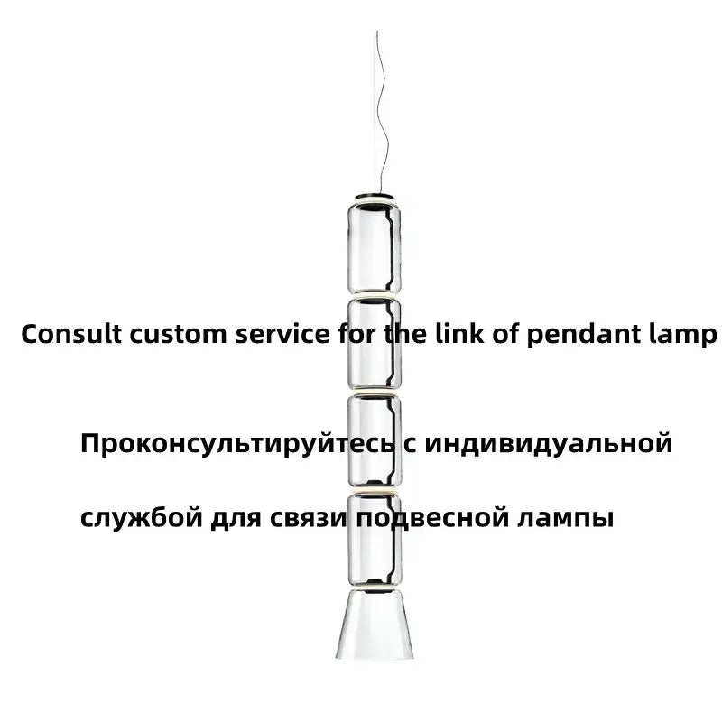Modern Nordic floor lamp with sleek stacked cylindrical glass shade led segments and polished metallic finish