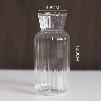 Modern Nordic Glass Vases Set for Home and Wedding - T - Vase
