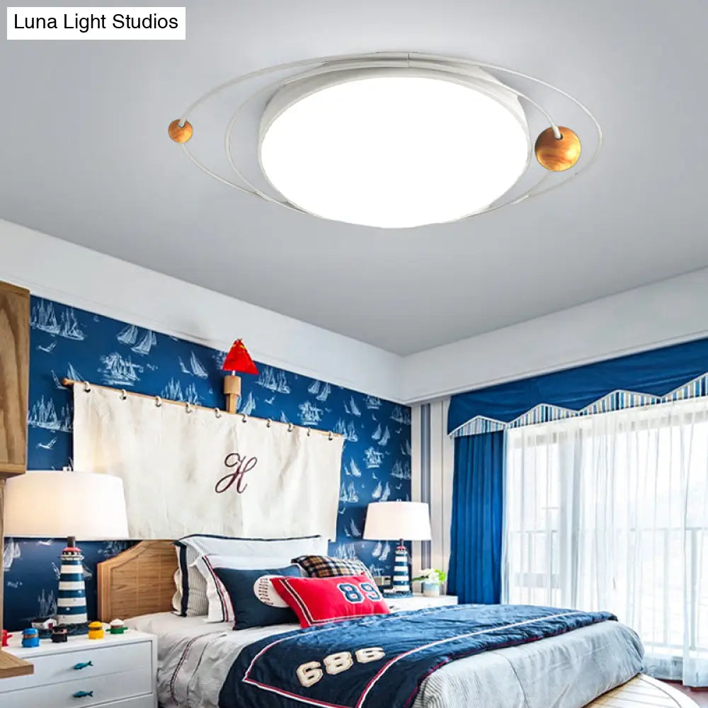 DecorBites™ DecorBites™ Modern Nordic LED Ceiling Lamp with Round Acrylic Design - 21"/26"/31" - Gray/Green/White - Warm/White/Natural Light