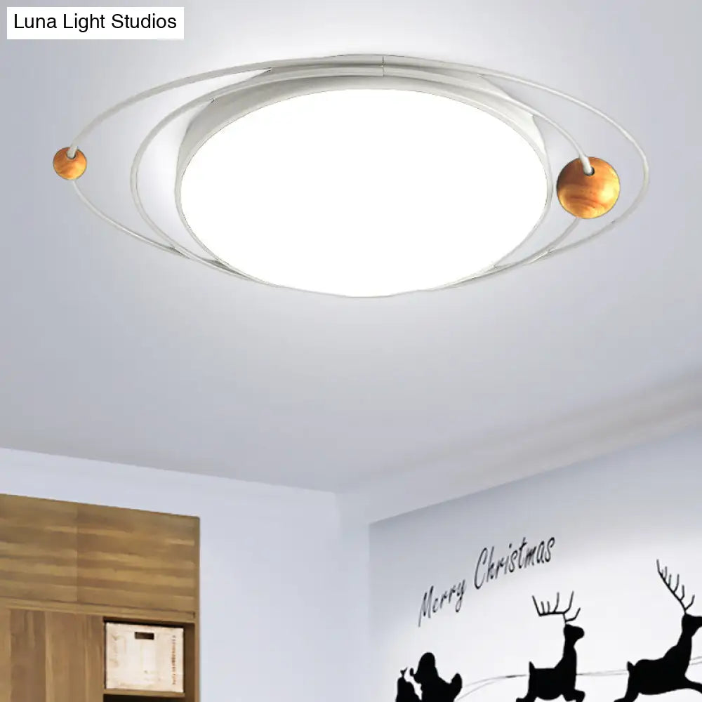 DecorBites™ DecorBites™ Modern Nordic LED Ceiling Lamp with Round Acrylic Design - 21"/26"/31" - Gray/Green/White - Warm/White/Natural Light