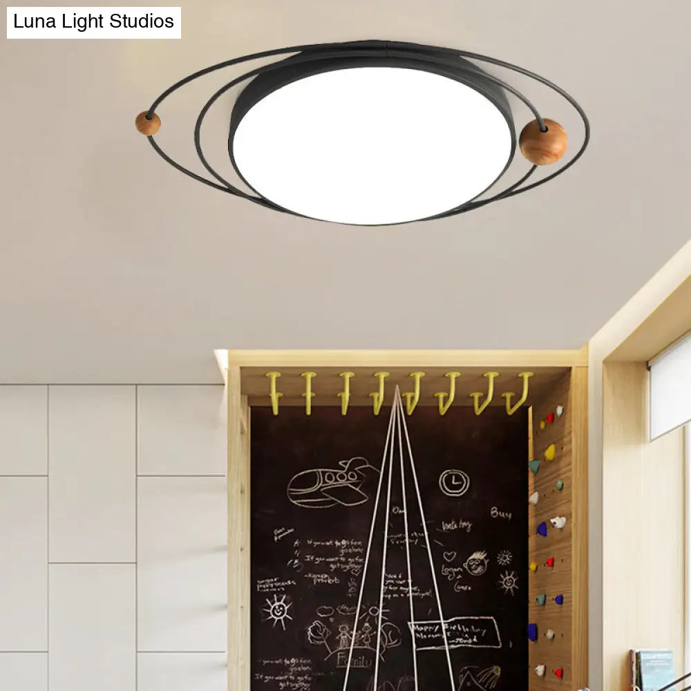 DecorBites™ DecorBites™ Modern Nordic LED Ceiling Lamp with Round Acrylic Design - 21"/26"/31" - Gray/Green/White - Warm/White/Natural Light