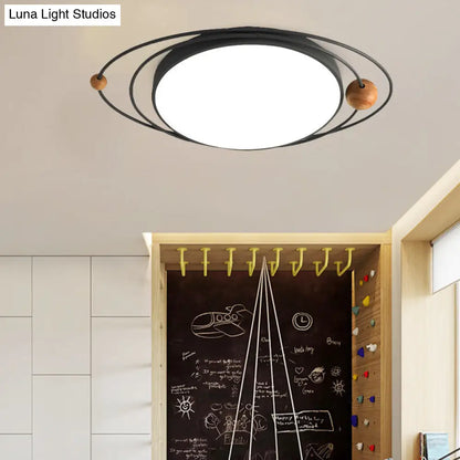 DecorBites™ DecorBites™ Modern Nordic LED Ceiling Lamp with Round Acrylic Design - 21"/26"/31" - Gray/Green/White - Warm/White/Natural Light