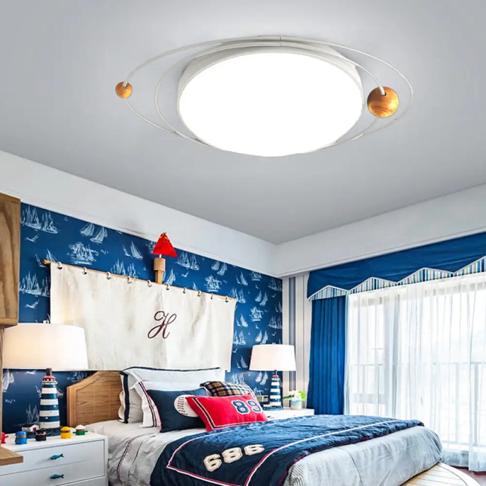 DecorBites™ DecorBites™ Modern Nordic LED Ceiling Lamp with Round Acrylic Design - 21"/26"/31" - Gray/Green/White - Warm/White/Natural Light