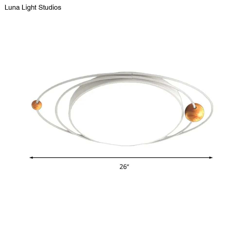 DecorBites™ DecorBites™ Modern Nordic LED Ceiling Lamp with Round Acrylic Design - 21"/26"/31" - Gray/Green/White - Warm/White/Natural Light