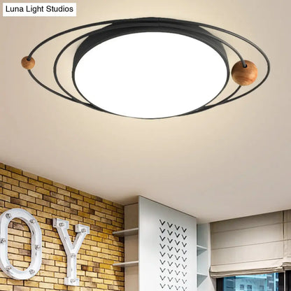 DecorBites™ DecorBites™ Modern Nordic LED Ceiling Lamp with Round Acrylic Design - 21"/26"/31" - Gray/Green/White - Warm/White/Natural Light