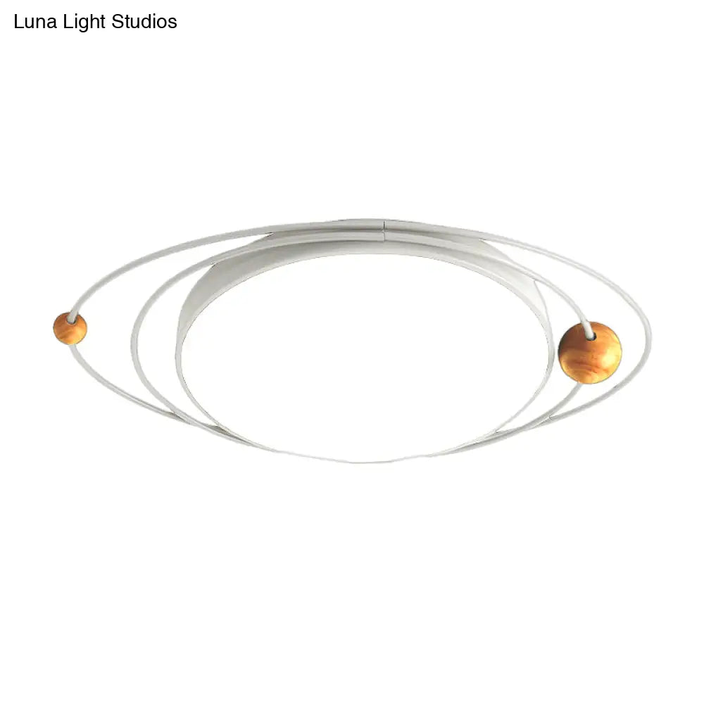 DecorBites™ DecorBites™ Modern Nordic LED Ceiling Lamp with Round Acrylic Design - 21"/26"/31" - Gray/Green/White - Warm/White/Natural Light