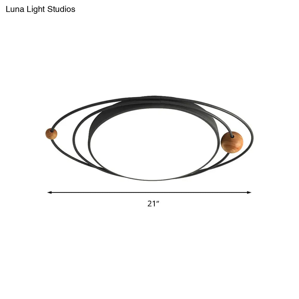 DecorBites™ DecorBites™ Modern Nordic LED Ceiling Lamp with Round Acrylic Design - 21"/26"/31" - Gray/Green/White - Warm/White/Natural Light