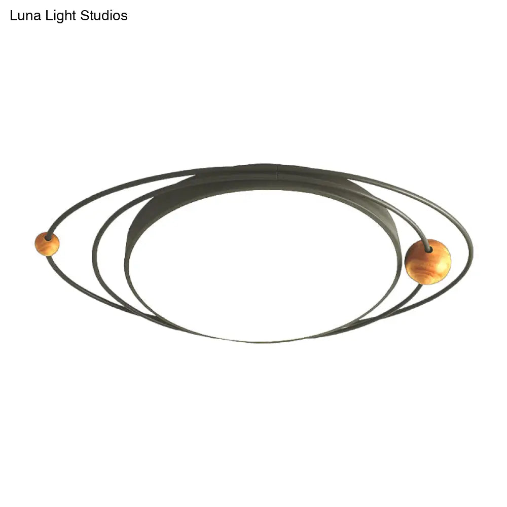 DecorBites™ DecorBites™ Modern Nordic LED Ceiling Lamp with Round Acrylic Design - 21"/26"/31" - Gray/Green/White - Warm/White/Natural Light