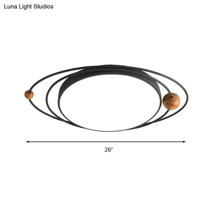 DecorBites™ DecorBites™ Modern Nordic LED Ceiling Lamp with Round Acrylic Design - 21"/26"/31" - Gray/Green/White - Warm/White/Natural Light