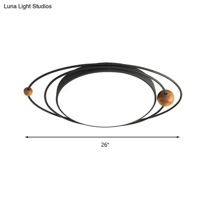 DecorBites™ DecorBites™ Modern Nordic LED Ceiling Lamp with Round Acrylic Design - 21"/26"/31" - Gray/Green/White - Warm/White/Natural Light