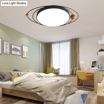 DecorBites™ DecorBites™ Modern Nordic LED Ceiling Lamp with Round Acrylic Design - 21"/26"/31" - Gray/Green/White - Warm/White/Natural Light
