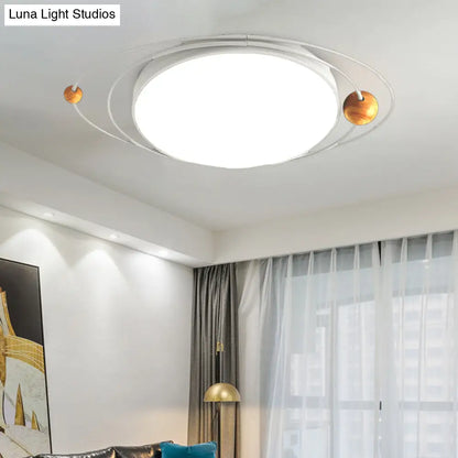 DecorBites™ DecorBites™ Modern Nordic LED Ceiling Lamp with Round Acrylic Design - 21"/26"/31" - Gray/Green/White - Warm/White/Natural Light