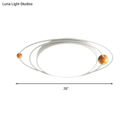 DecorBites™ DecorBites™ Modern Nordic LED Ceiling Lamp with Round Acrylic Design - 21"/26"/31" - Gray/Green/White - Warm/White/Natural Light