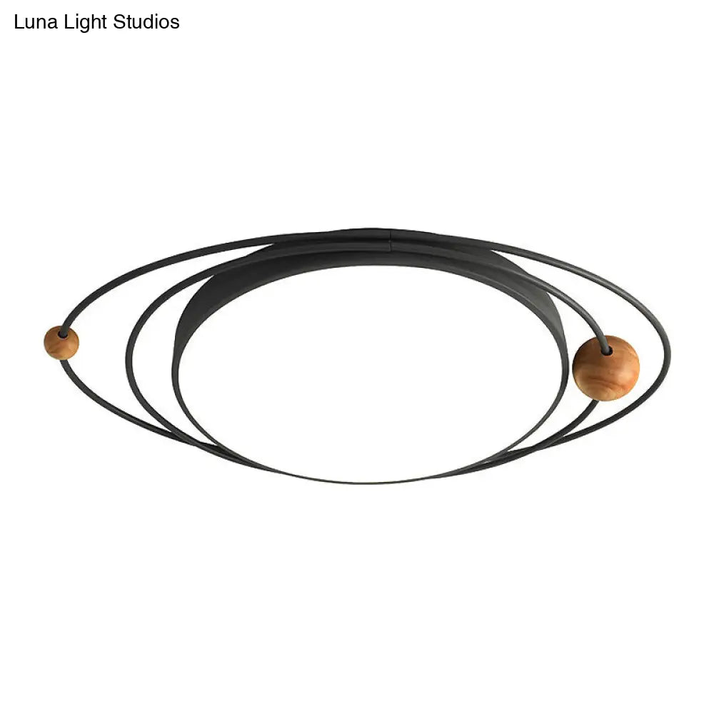 DecorBites™ DecorBites™ Modern Nordic LED Ceiling Lamp with Round Acrylic Design - 21"/26"/31" - Gray/Green/White - Warm/White/Natural Light